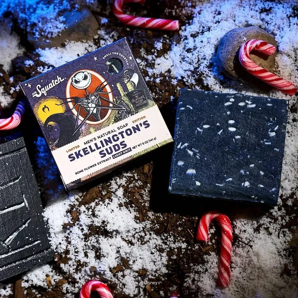 Dr. Squatch Skellington’s Suds Bar Soap - Nightmare Before Christmas (5oz) - Ltd
